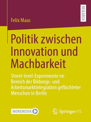 cover image of Politik zwischen Innovation und Machbarkeit